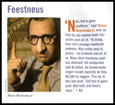 Heere Heeresma Jr in HP/de Tijd week 20 2007 - Boekomslag Een echte jood als ik