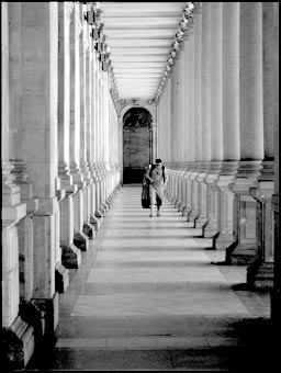 Man met cello - Karlovy Vary Tjechi